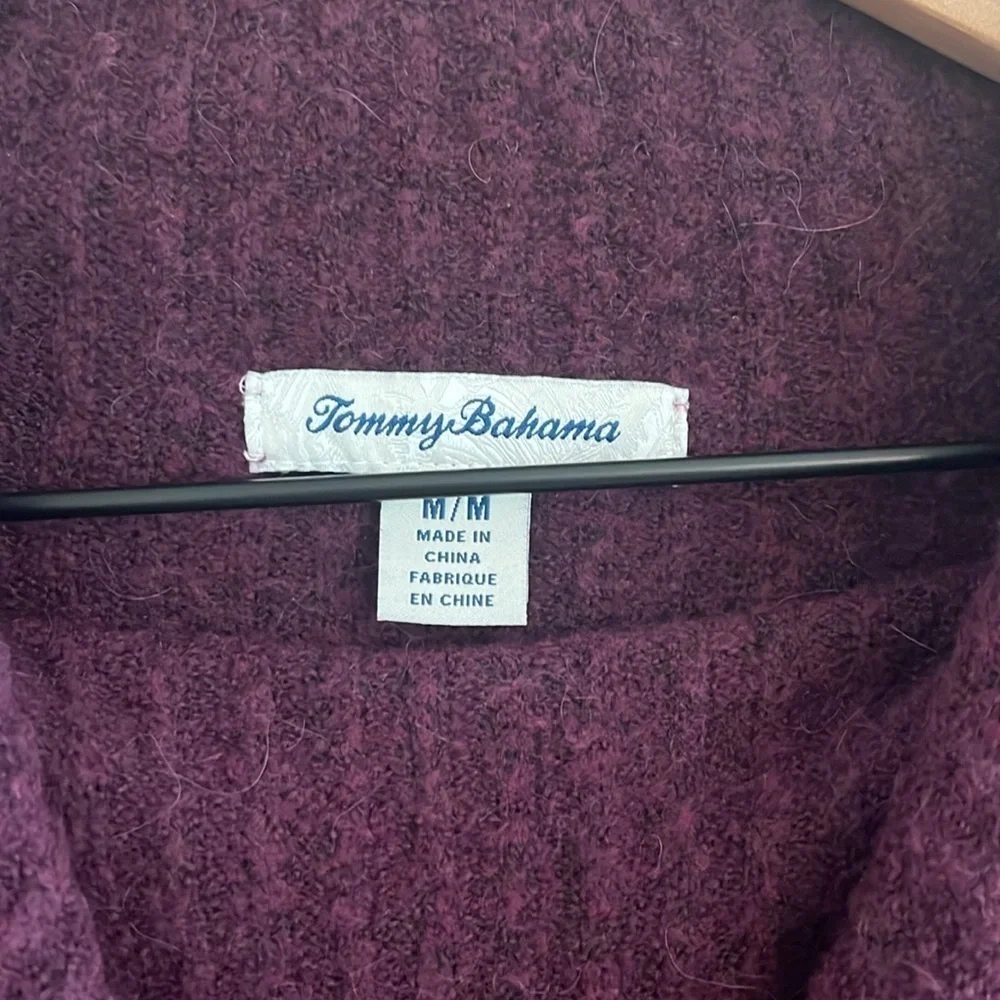 Tommy Bahama Cowl Neck Knit Alpaca Sweater Size Medium